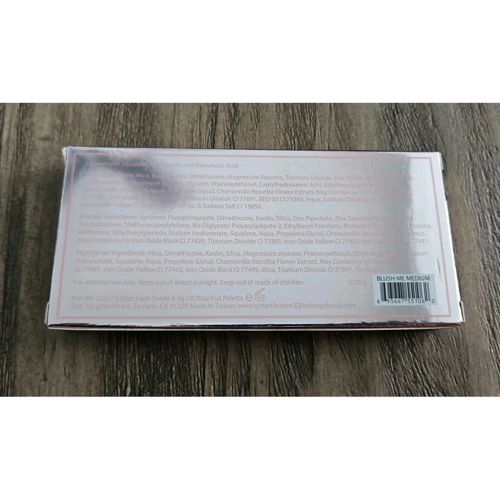 Girlactik Blush Me & Glow Face Palette - Blush Me Medium, 0.30 oz